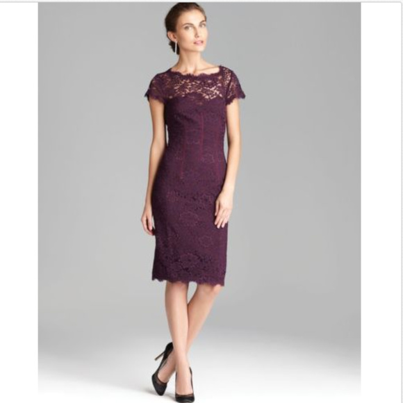 monique lhuillier purple dress
